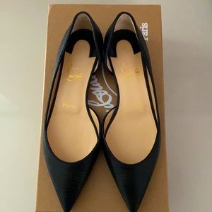 Christian louboutin Iriza flat size 37.5 black